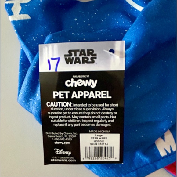 NWT Star Wars Dog Hoodie size LARGE - Picture 6 of 10